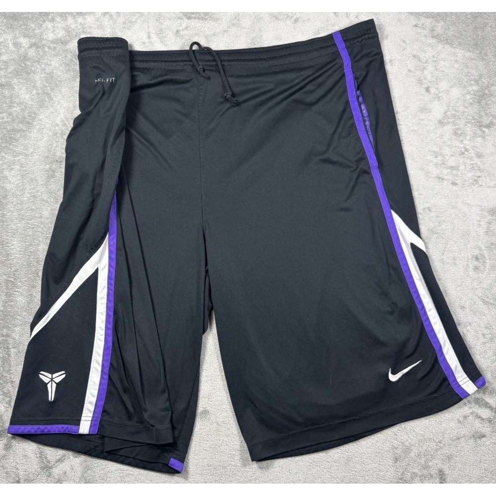 VTG Nike Kobe Bryant Dri-FIT "Kobe Face" Core Basketball Shorts XXL 372838-010